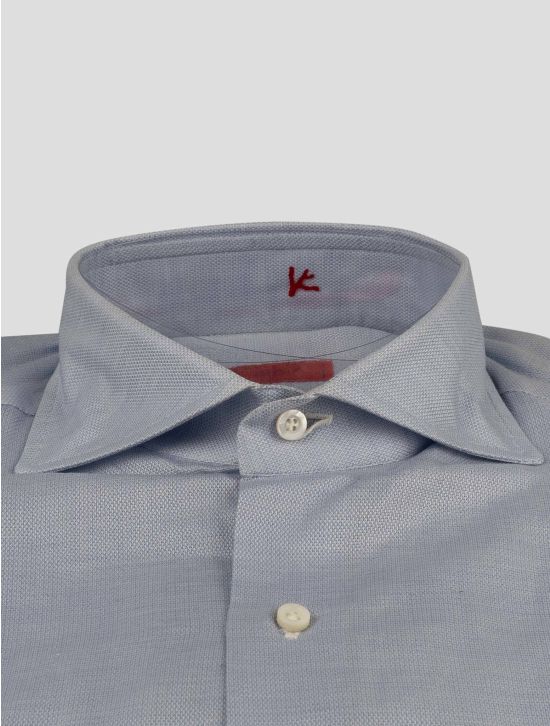 Isaia Isaia Light Blue Cotton Shirt Light Blue 001