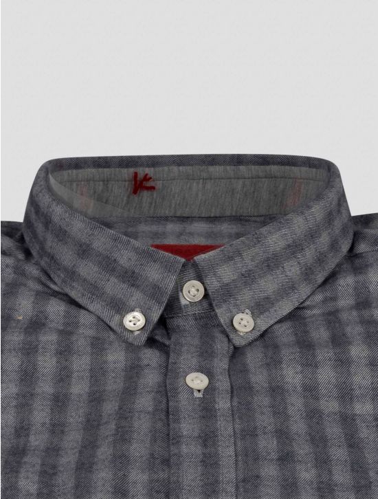 Isaia Isaia Gray Cotton Shirt Gray 001