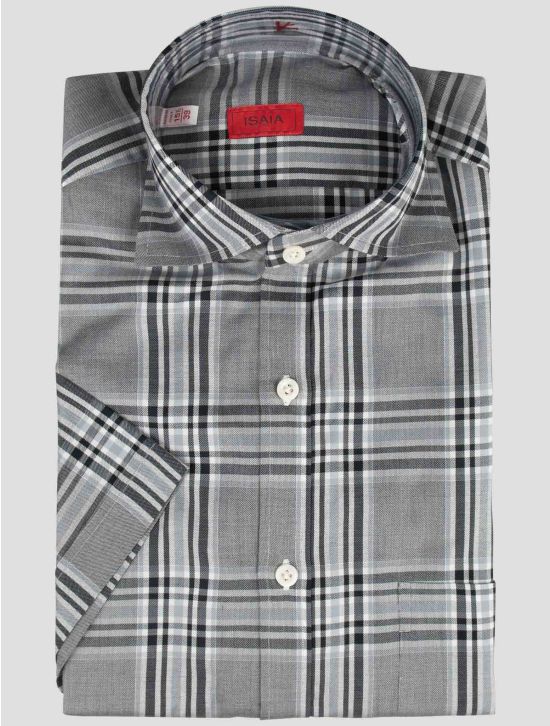 Isaia Isaia Multicolor Cotton Short Sleeve Shirt Multicolor 000