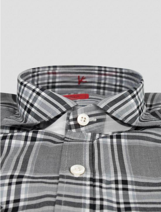 Isaia Isaia Multicolor Cotton Short Sleeve Shirt Multicolor 001