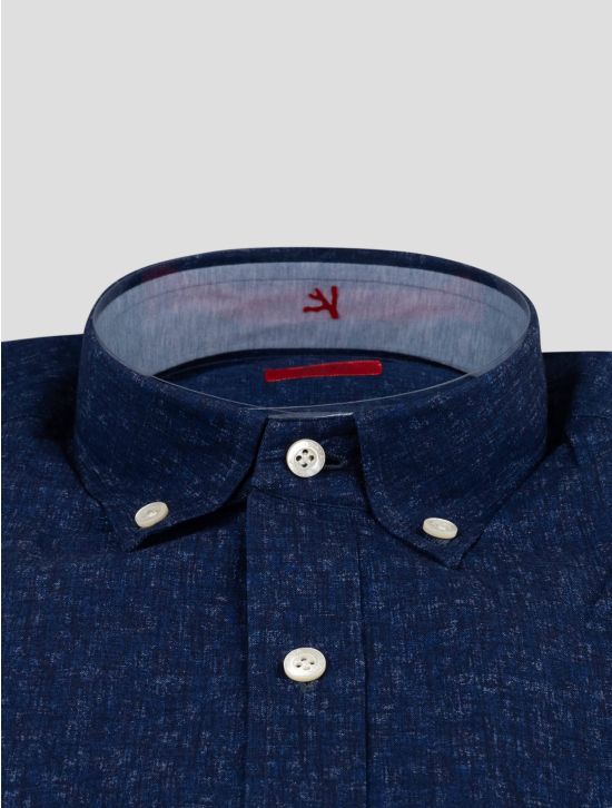 Isaia Isaia Blue Cotton Shirt Blue 001