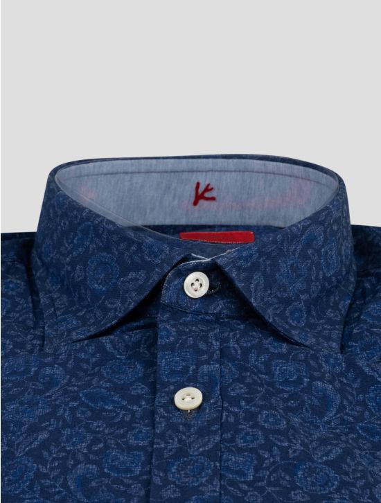 Isaia Isaia Blue Cotton Shirt Blue 001