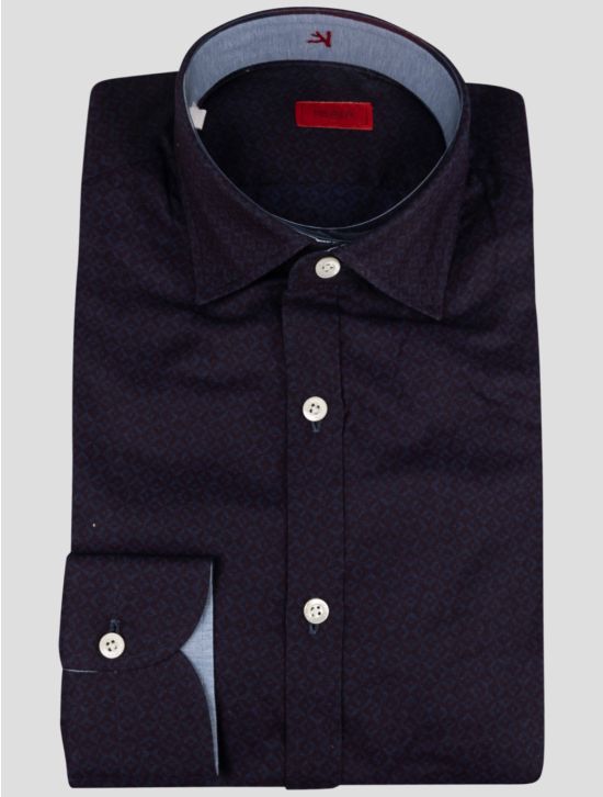 Isaia Isaia Violet Cotton Shirt Violet 000