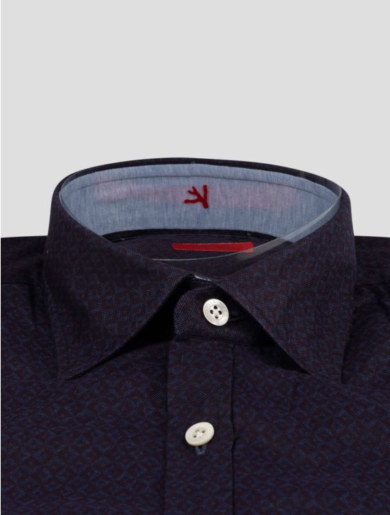 Isaia Isaia Violet Cotton Shirt Violet 001