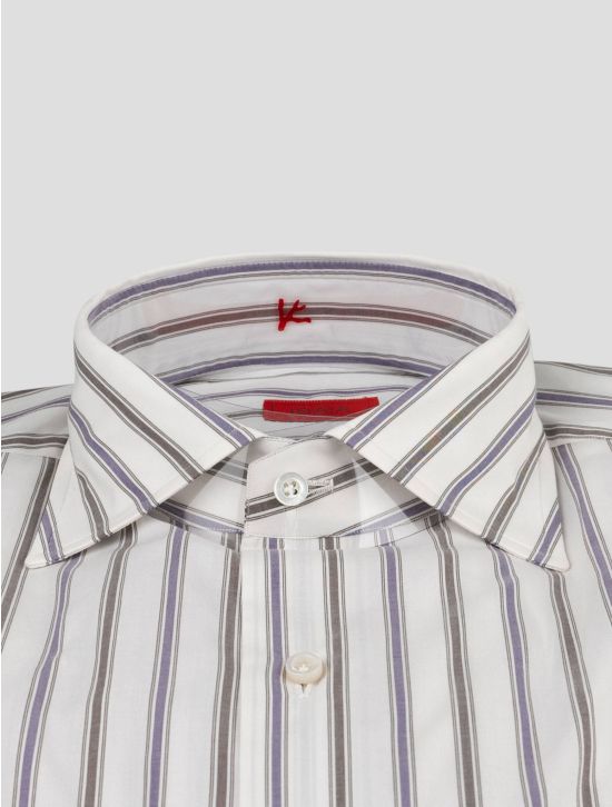 Isaia Isaia Multicolor Cotton Shirt Multicolor 001