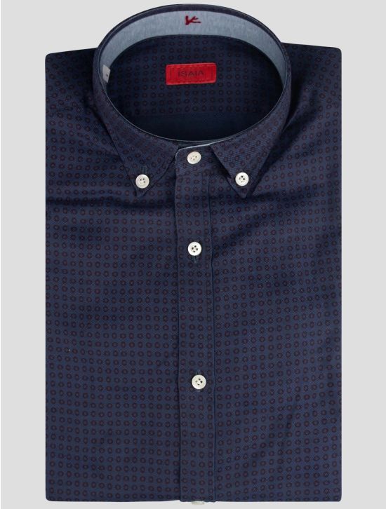 Isaia Isaia Blue Cotton Shirt Blue 000