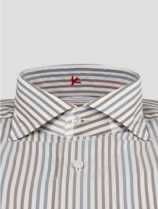 Isaia Isaia Multicolor Cotton Shirt Multicolor 001