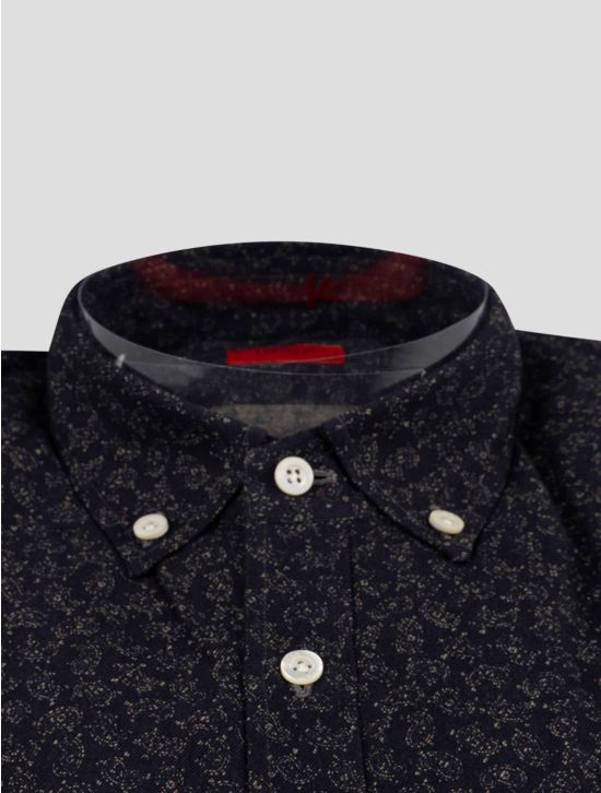 Isaia Isaia Dark Blue Cotton Shirt Dark Blue 001