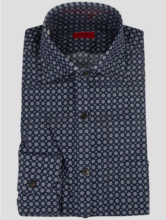 Isaia Isaia Blue Cotton Shirt Blue 000