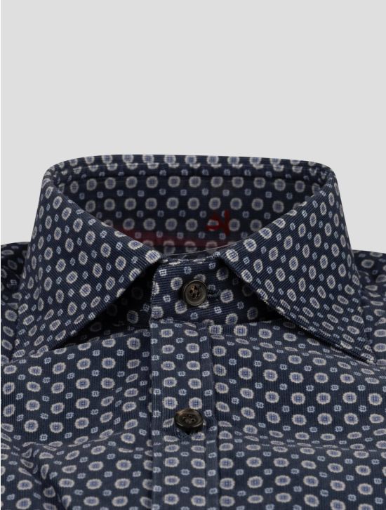 Isaia Isaia Blue Cotton Shirt Blue 001