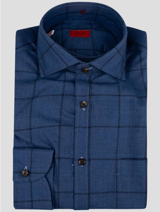 Isaia Isaia Blue Cashmere Shirt Blue 000