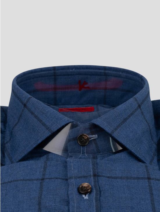 Isaia Isaia Blue Cashmere Shirt Blue 001