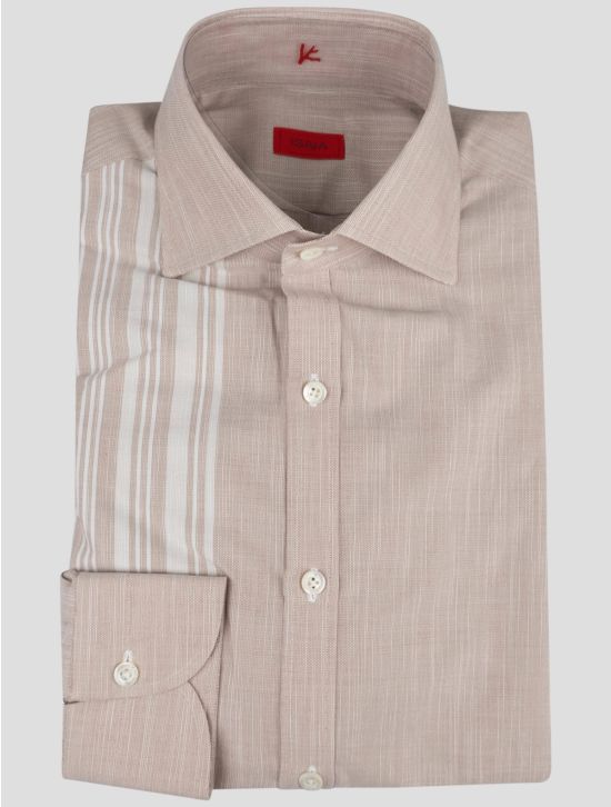 Isaia Isaia Taupe Cotton Shirt Taupe 000