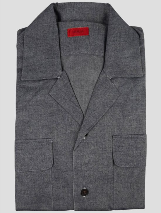 Isaia Isaia Gray Cotton Shirt Gray 000