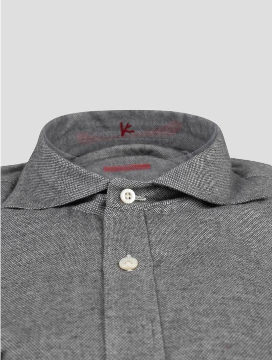 Isaia Isaia Gray Cotton Shirt Gray 001