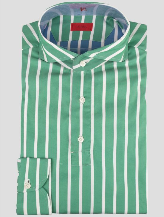 Isaia Isaia Multicolor Cotton Sweater Polo Green 000