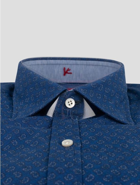 Isaia Isaia Blue Cotton Shirt Blue 001