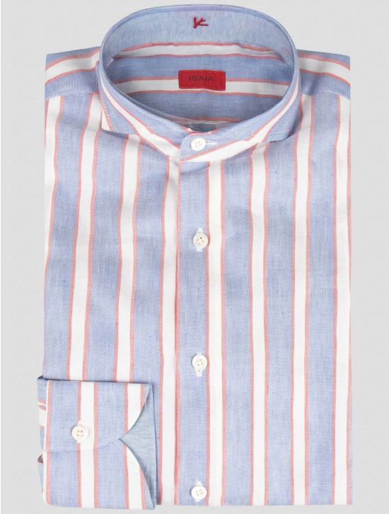 Isaia Isaia Multicolor Linen Cotton Shirt Multicolor 000