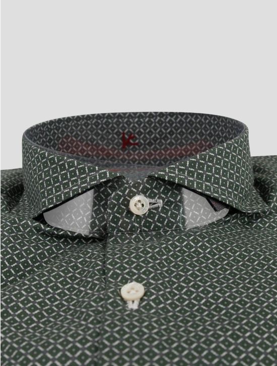 Isaia Isaia Green Cotton Shirt Green 001