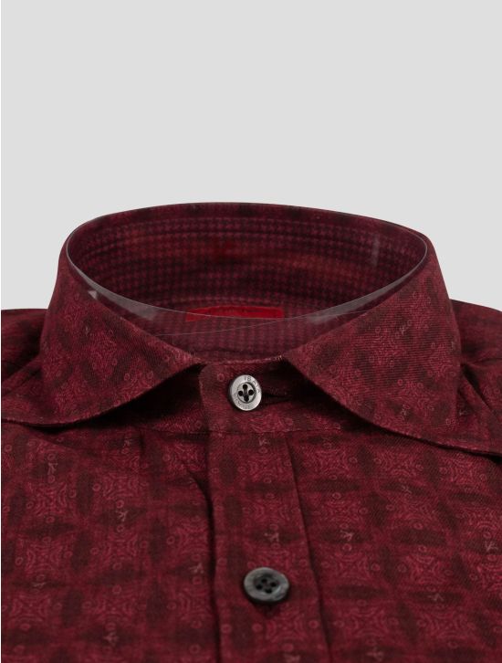 Isaia Isaia Red Cotton Shirt Red 001