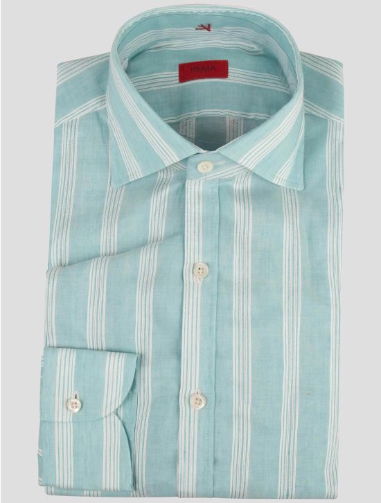 Isaia Isaia Multicolor Linen Cotton Shirt Multicolor 000