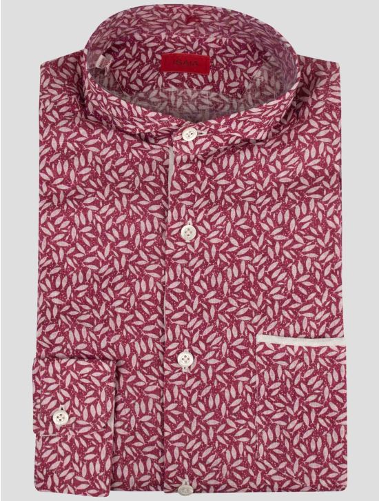 Isaia Isaia Red Linen Shirt Red 000