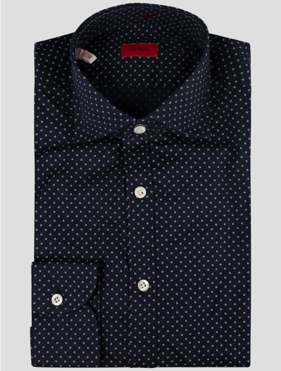 Isaia Isaia Blue Cotton Shirt Blue 000