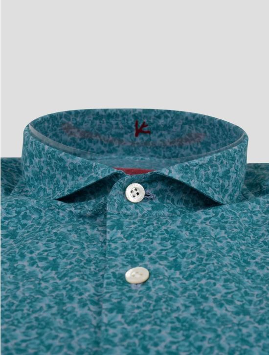 Isaia Isaia Green Cotton Shirt Green 001