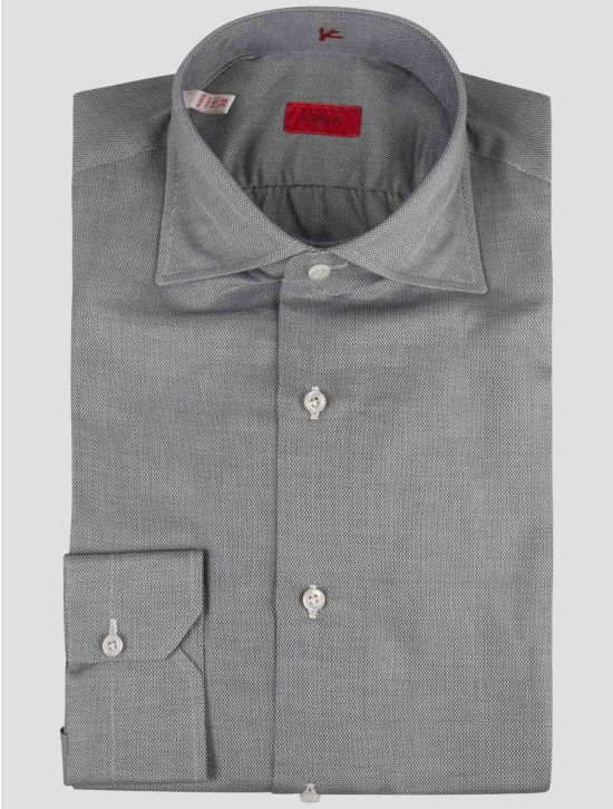 Isaia Isaia Gray Cotton Shirt Gray 000