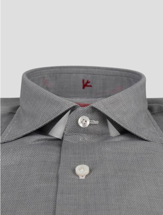 Isaia Isaia Gray Cotton Shirt Gray 001