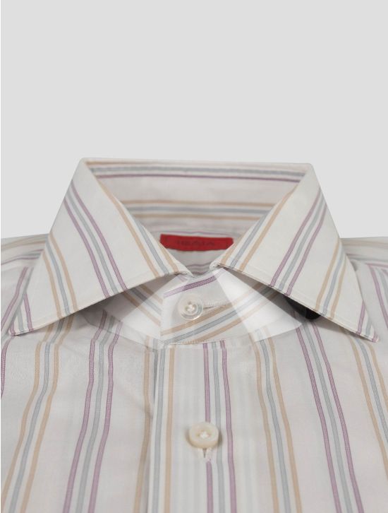 Isaia Isaia Multicolor Cotton Shirt Multicolor 001