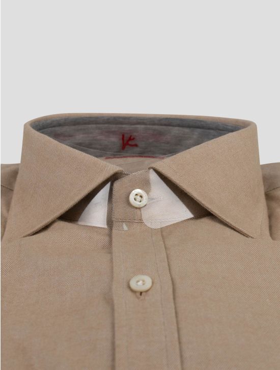 Isaia Isaia Beige Cotton Shirt Beige 001