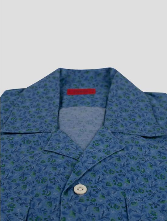 Isaia Isaia Blue Cotton Shirt Blue 001