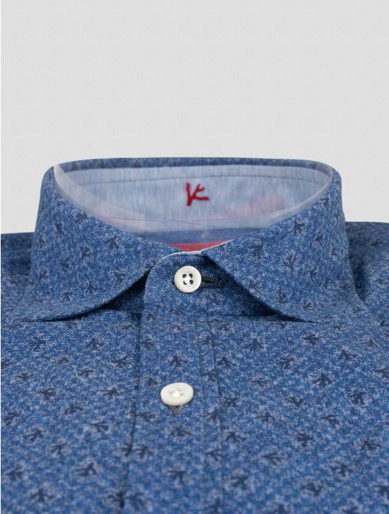 Isaia Isaia Blue Cotton Shirt Blue 001