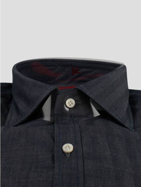 Isaia Isaia Blue Cotton Shirt Blue 001