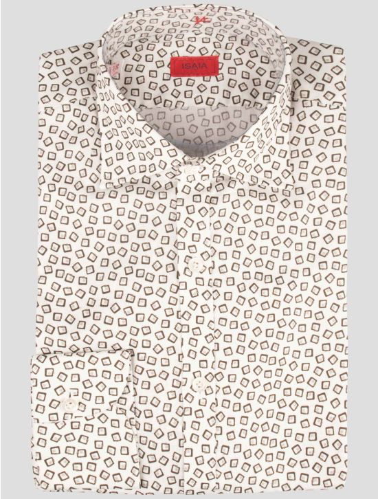 Isaia Isaia White Cotton Shirt White 000