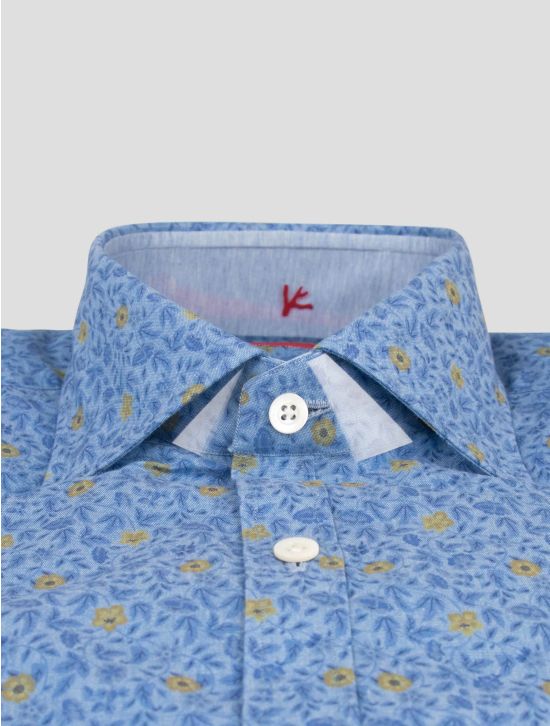 Isaia Isaia Blue Cotton Shirt Blue 001