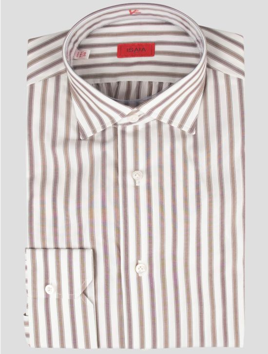 Isaia Isaia White Cotton Shirt White 000