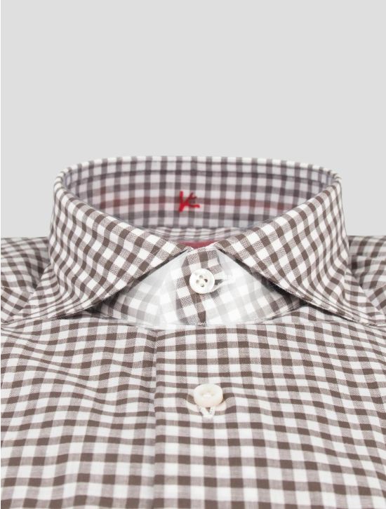 Isaia Isaia Brown Cotton Shirt Brown 001