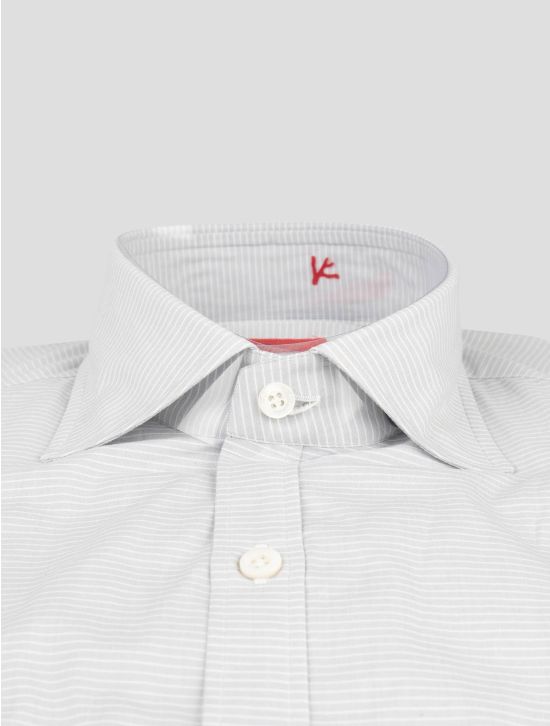 Isaia Isaia Gray Cotton Shirt Gray 001