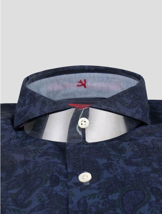 Isaia Isaia Blue Cotton Shirt Blue 001