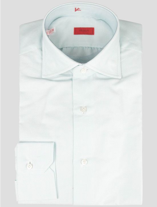 Isaia Isaia Light Blue Cotton Shirt Light Blue 000