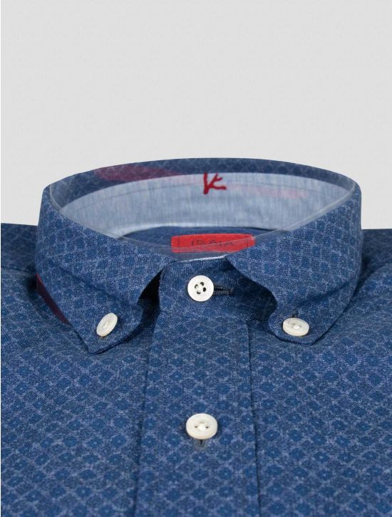 Isaia Isaia Blue Cotton Shirt Blue 001