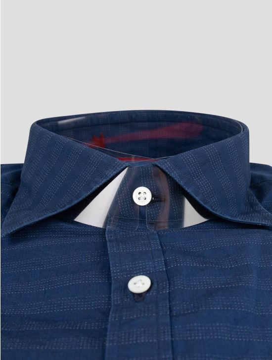 Isaia Isaia Blue Cotton Shirt Blue 001