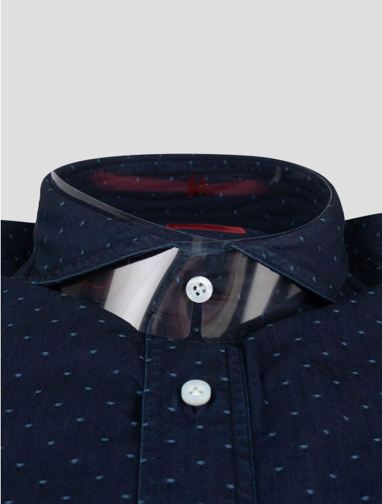 Isaia Isaia Blue Cotton Shirt Blue 001