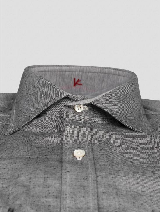 Isaia Isaia Gray Cotton Shirt Gray 001