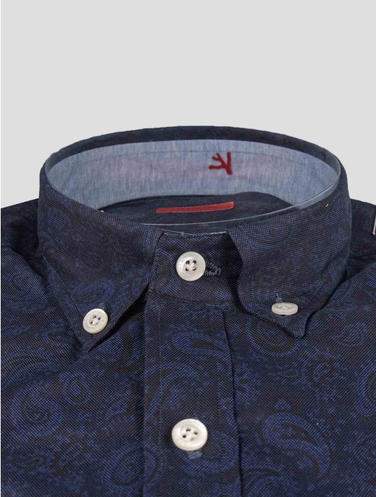 Isaia Isaia Blue Cotton Shirt Blue 001