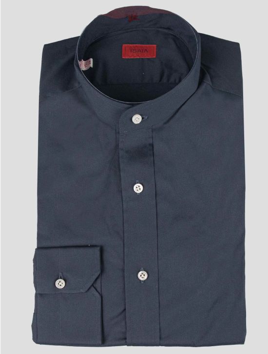 Isaia Isaia Blue Cotton Pa Ea Korean Shirt Blue 000