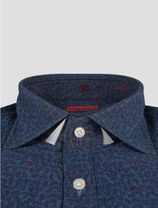 Isaia Isaia Blue Cotton Shirt Blue 001