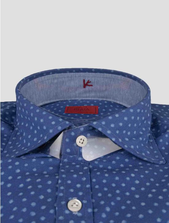 Isaia Isaia Blue Cotton Shirt Blue 001